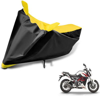 MOCKHE Two Wheeler Cover for DSK Benelli(TNT 25, Black, Yellow)