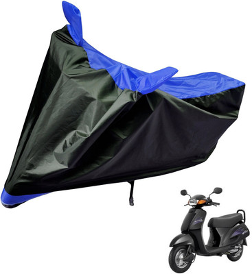 Auto Hub Two Wheeler Cover for Honda(Activa, Black, Blue)