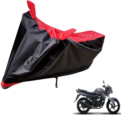 Auto Hub Two Wheeler Cover for Yamaha(SZ-S, Black, Red)