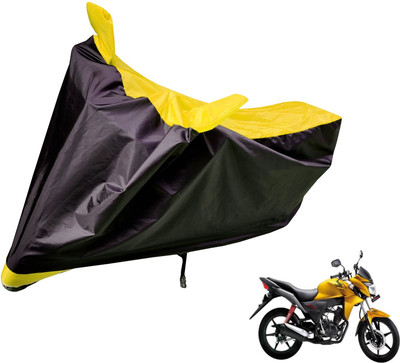 Auto Hub Two Wheeler Cover for Honda(CB Twister, Black, Yellow)