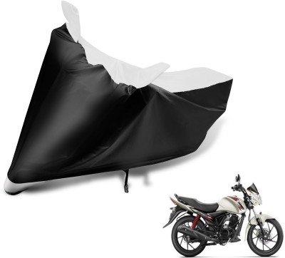 MOCKHE Two Wheeler Cover for Suzuki(Sling Shot Plus, Black, White)