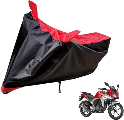 Auto Hub Two Wheeler Cover for Yamaha(Fazer, Black, Red)