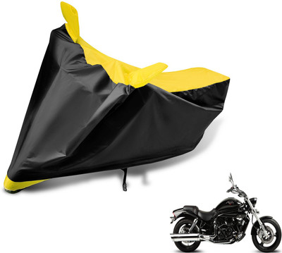 MOCKHE Two Wheeler Cover for Hyosung(Aquila Pro 650, Black, Yellow)
