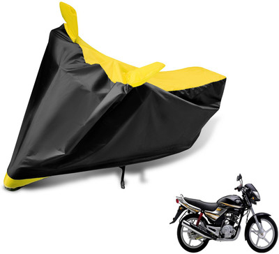 MOCKHE Two Wheeler Cover for Yamaha(Libero G5, Black, Yellow)