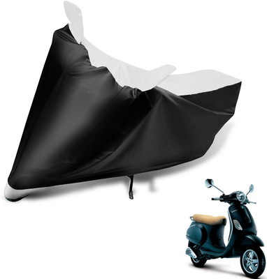 Auto Hub Two Wheeler Cover for Vespa(Vespa, Black, White)