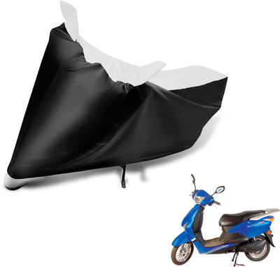Auto Hub Two Wheeler Cover for Hero(E Scoot, Black, White)