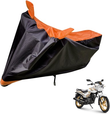 Auto Hub Two Wheeler Cover for TVS(Star City, Black, Orange)