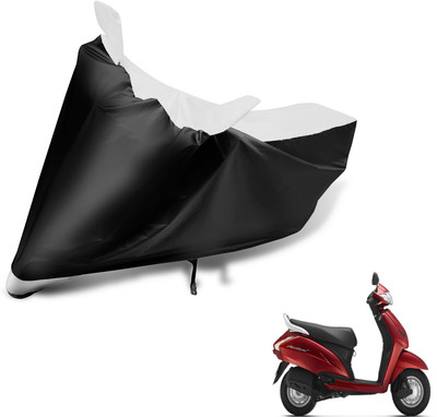 MOCKHE Two Wheeler Cover for Honda(Activa 125, Black, White)