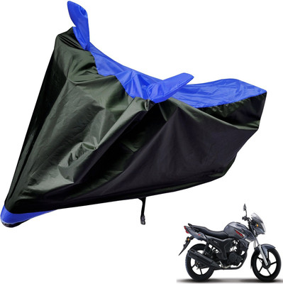 Auto Hub Two Wheeler Cover for Yamaha(SZ-S, Black, Blue)