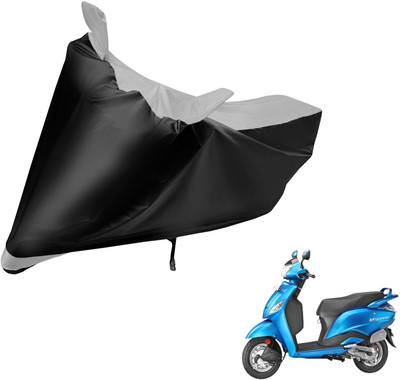 Auto Hub Two Wheeler Cover for Hero(Maestro, Black, Silver)