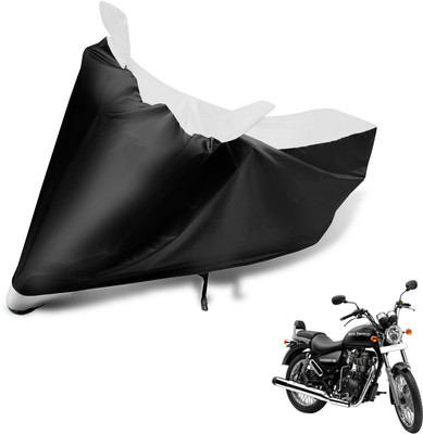 Auto Hub Two Wheeler Cover for Royal Enfield(Thunderbird 350, Black, White)