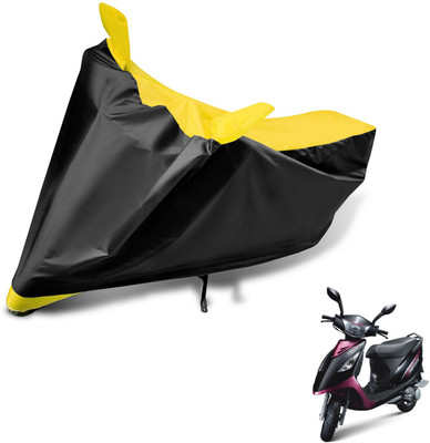 Auto Hub Two Wheeler Cover for TVS(Scooty Streak, Black, Yellow)