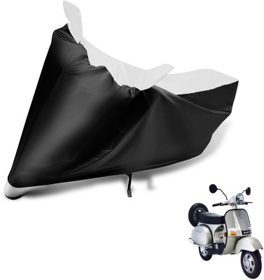 Auto Hub Two Wheeler Cover for Bajaj(Chetak, Black, White)