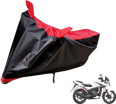 Auto Hub Two Wheeler Cover for Hero(Ignitor, Black, Red)