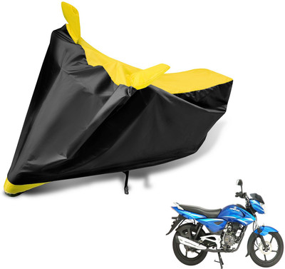Auto Hub Two Wheeler Cover for Bajaj(XCD 135, Black, Yellow)