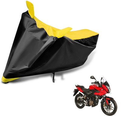 Auto Hub Waterproof Two Wheeler Cover for Bajaj(Pulsar AS 150, Yellow)