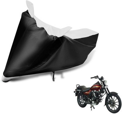 MOCKHE Two Wheeler Cover for Bajaj(Avenger 150 Street, Black, White)