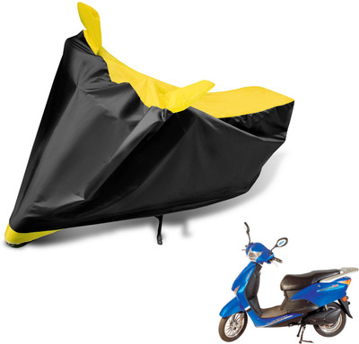 Auto Hub Two Wheeler Cover for Hero(E Scoot, Black, Yellow)