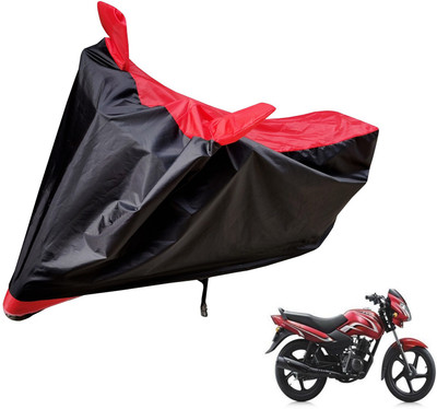 Auto Hub Two Wheeler Cover for TVS(Sport, Black, Red)