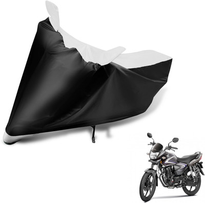 Auto Hub Two Wheeler Cover for Honda(CB Shine, Black, White)