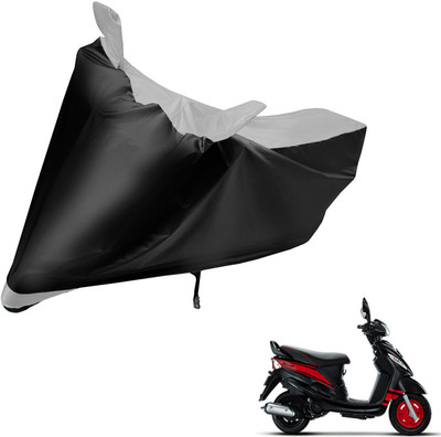 Auto Hub Two Wheeler Cover for Mahindra(Rodeo, Black, Silver)
