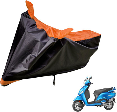 Auto Hub Two Wheeler Cover for Hero(Maestro, Black, Orange)