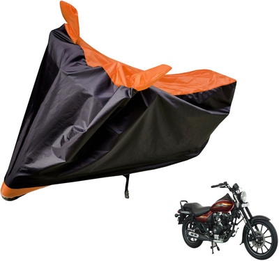 Auto Hub Two Wheeler Cover for Bajaj(Avenger 150 Street, Black, Orange)