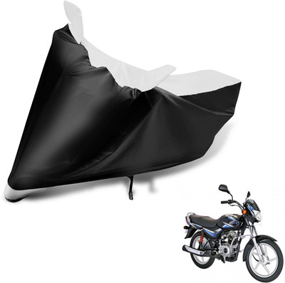 Auto Hub Two Wheeler Cover for Bajaj(CT100, Black, White)