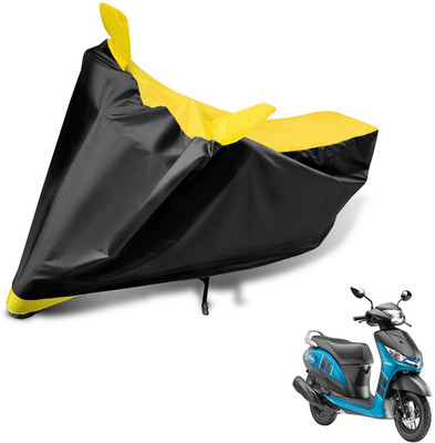 Auto Hub Two Wheeler Cover for Yamaha(Alpha, Black, Yellow)