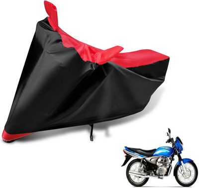 Auto Hub Two Wheeler Cover for Bajaj(Wind 125, Black, Red)