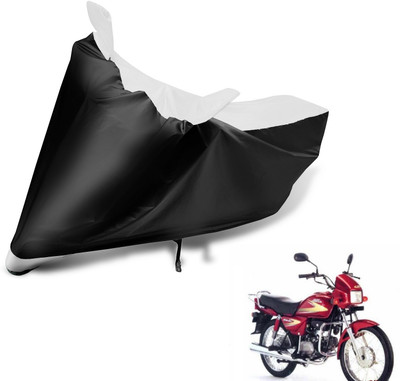 Auto Hub Waterproof Two Wheeler Cover for Hero(Splendor Plus, White)