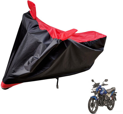 Auto Hub Two Wheeler Cover for Honda(CB Shine, Black, Red)