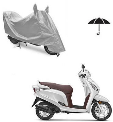 SRENTERPRISES Two Wheeler Cover for Honda(Aviator, Silver)
