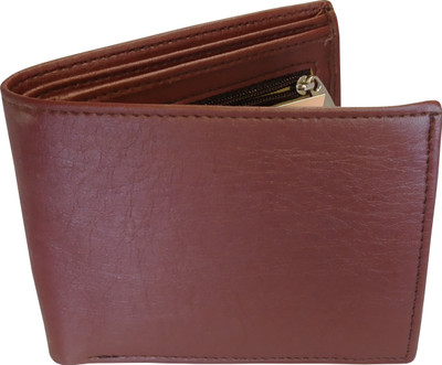 WALLETO Men Brown Artificial Leather Wallet(10 Card Slots)