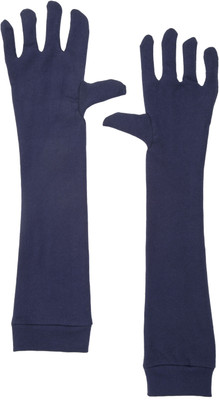 IM UNIQUE Cotton, Nylon Arm Sleeve For Men & Women(Free, Blue)