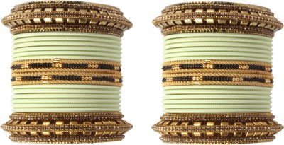 Shiv_Jewels Alloy Pearl Gold-plated Bangle(Pack of 32)