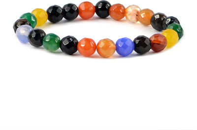 CRYSTU Stone Beads, Agate, Crystal Bracelet