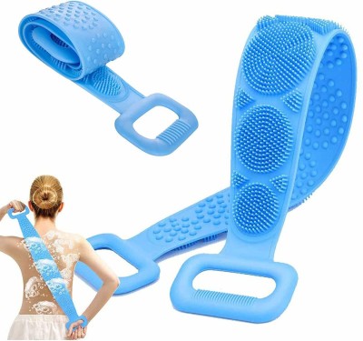 NKK TRADERS Body Back Bath Scrubber / Double Side Bathing Back Scrubber Brush belt for deep cleaning, Gentle Massage