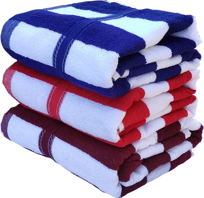 Ur Little Shop Cotton 450 GSM Bath Towel Set(Pack of 3)