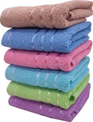EIIRA Hand towel Multicolor Cloth Napkins(6 Sheets)