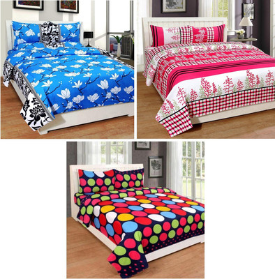 Moonflare 200 TC Polycotton Double Floral Flat Bedsheet On Flipkart For Rs. 1059 @ 59% off