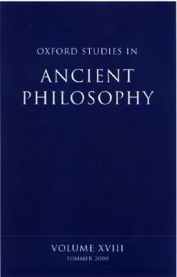 Oxford Studies in Ancient Philosophy: Volume XVIII(English, Hardcover, unknown)