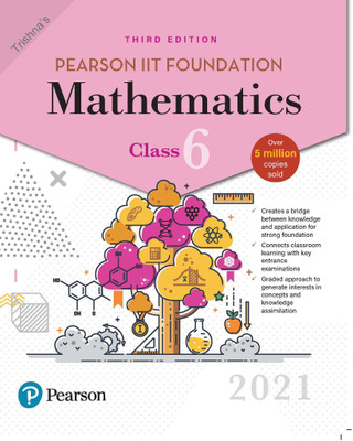 Pearson IIT Foundation Mathematics | Class 6| 2021 Edition| By Pearson(Paperback, Trishna)