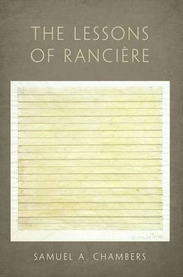 The Lessons of Ranciere(English, Paperback, Chambers Samuel A.)