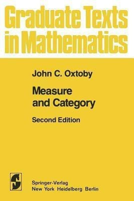Measure and Category(English, Paperback, Oxtoby John C.)