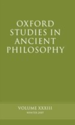 Oxford Studies in Ancient Philosophy XXXIII(English, Hardcover, unknown)