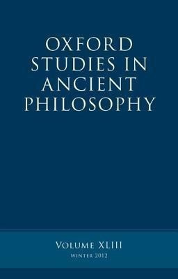 Oxford Studies in Ancient Philosophy, Volume 43(English, Hardcover, unknown)