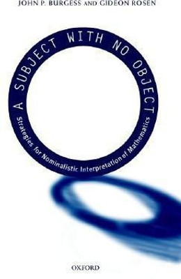 A Subject With No Object(English, Paperback, Burgess John P.)