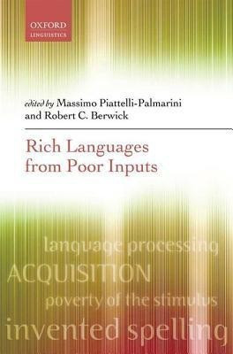 Rich Languages From Poor Inputs(English, Hardcover, unknown)