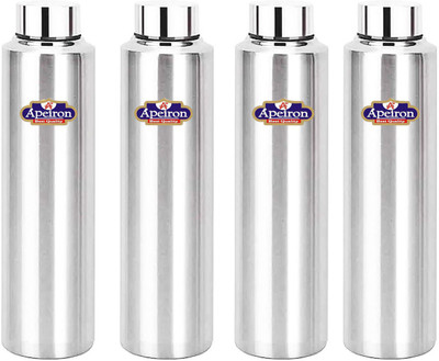 Apeiron 1000 ml Steel Bottle(Pack of 4, Silver)